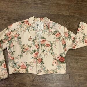 My Boyfriends Back Vintage women’s jacket one size floral two button blazer